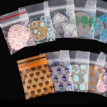 Clear Mini Plastic Zipper Pouch Zip Lock Plastic Bags LDPE ZIP LOCK Bag Custom Ziplock Bag With Logo Printing